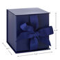 Solid Navy Blue Small Square Gift Box measurement image number 3