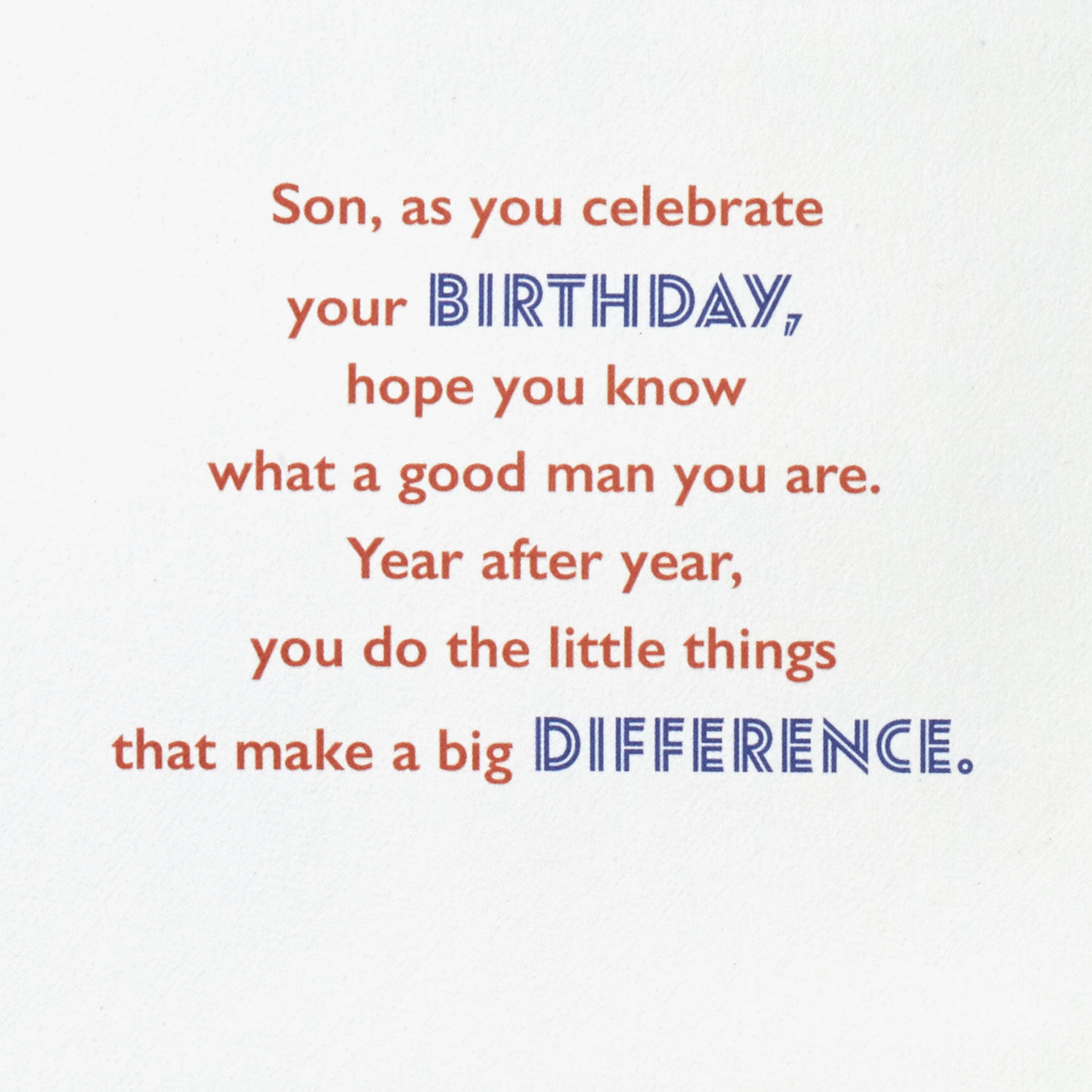 Wooden Placard Good Men Birthday Card for Son Sentiment image number 2