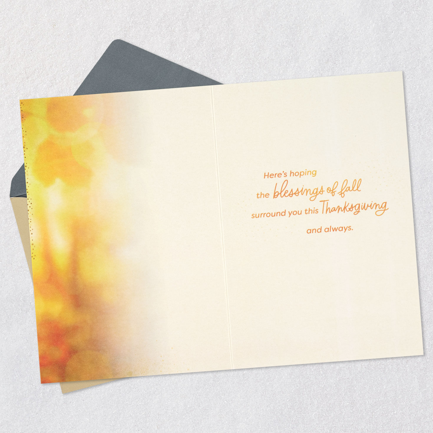 Slanting Sunlight and Crunchy Leaves Thanksgiving Card for only USD 4.59 | Hallmark
