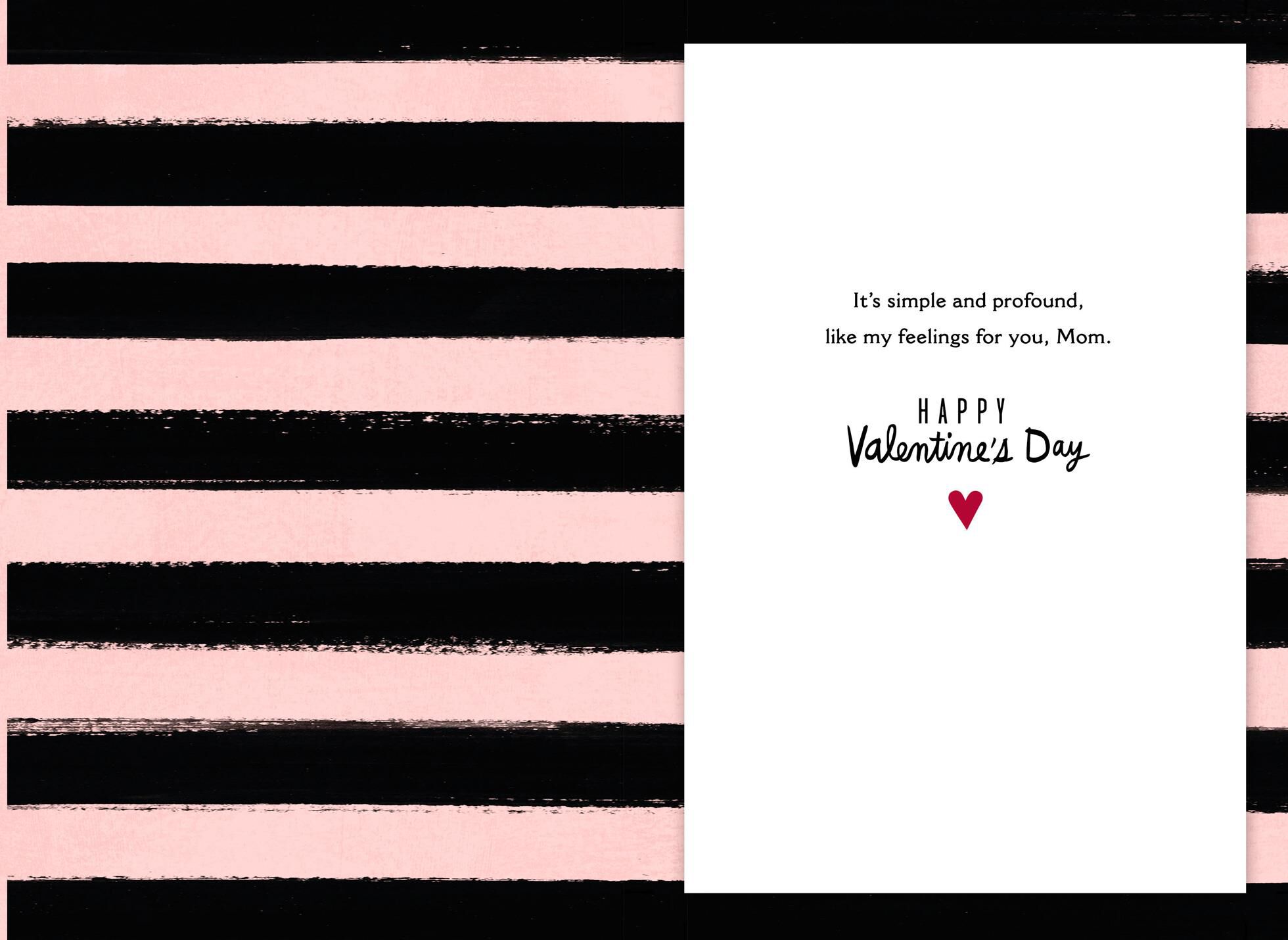 Roses Over Ribbon Valentine's Day Card for Mom