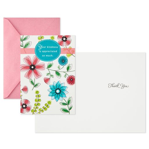 Butterflies and Flowers Assorted Thank-You Cards, Pack of 10, 