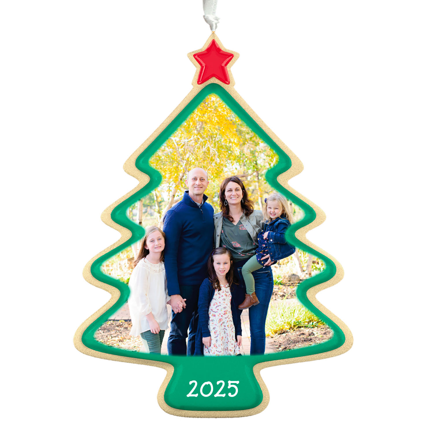Sweet Memories Sugar Cookie Tree Personalized Ornament, Custom Full Photo and Text