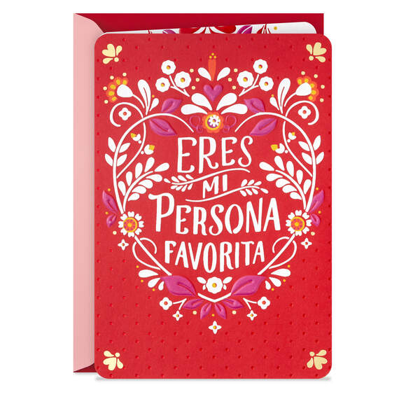 My Favorite Person Romantic Spanish-Language Love Card, , large image number 1