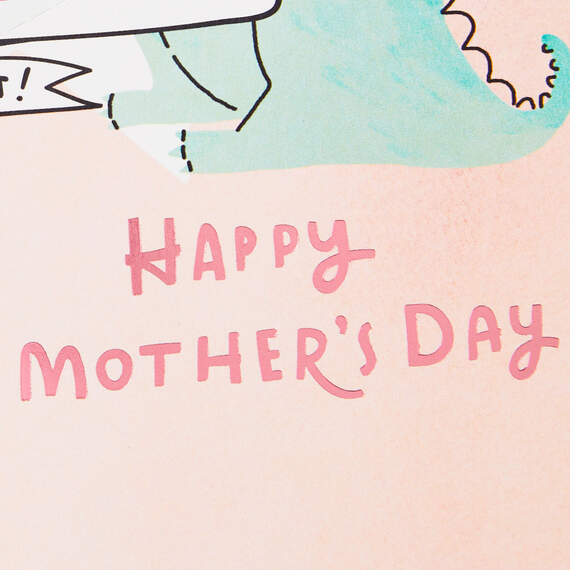 Roarsome Dinosaur Pop-Up Funny Mother's Day Card for Mom, , large image number 3