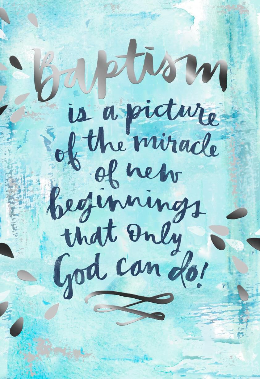 New Beginnings Baptism Card