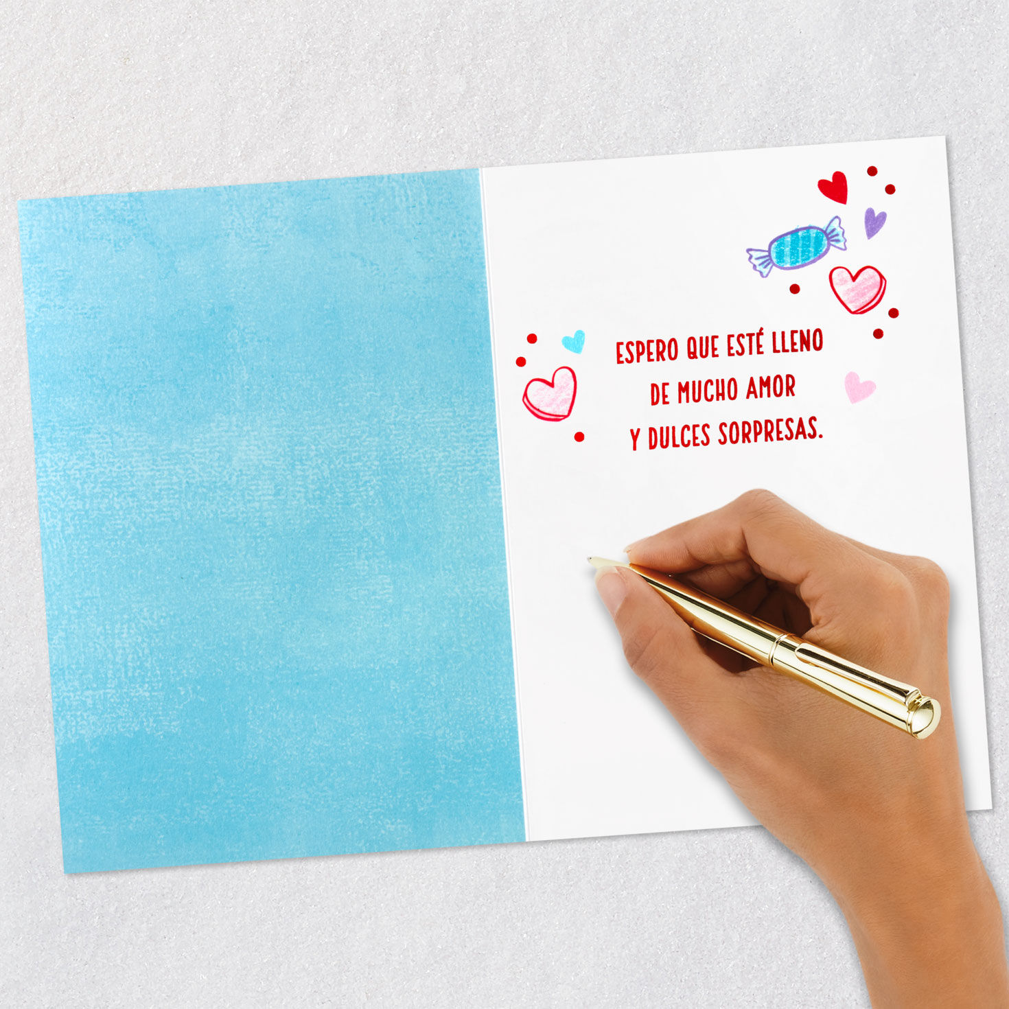 Colorful Lettering Kids Valentine's Day Card in Spanish  image number 6