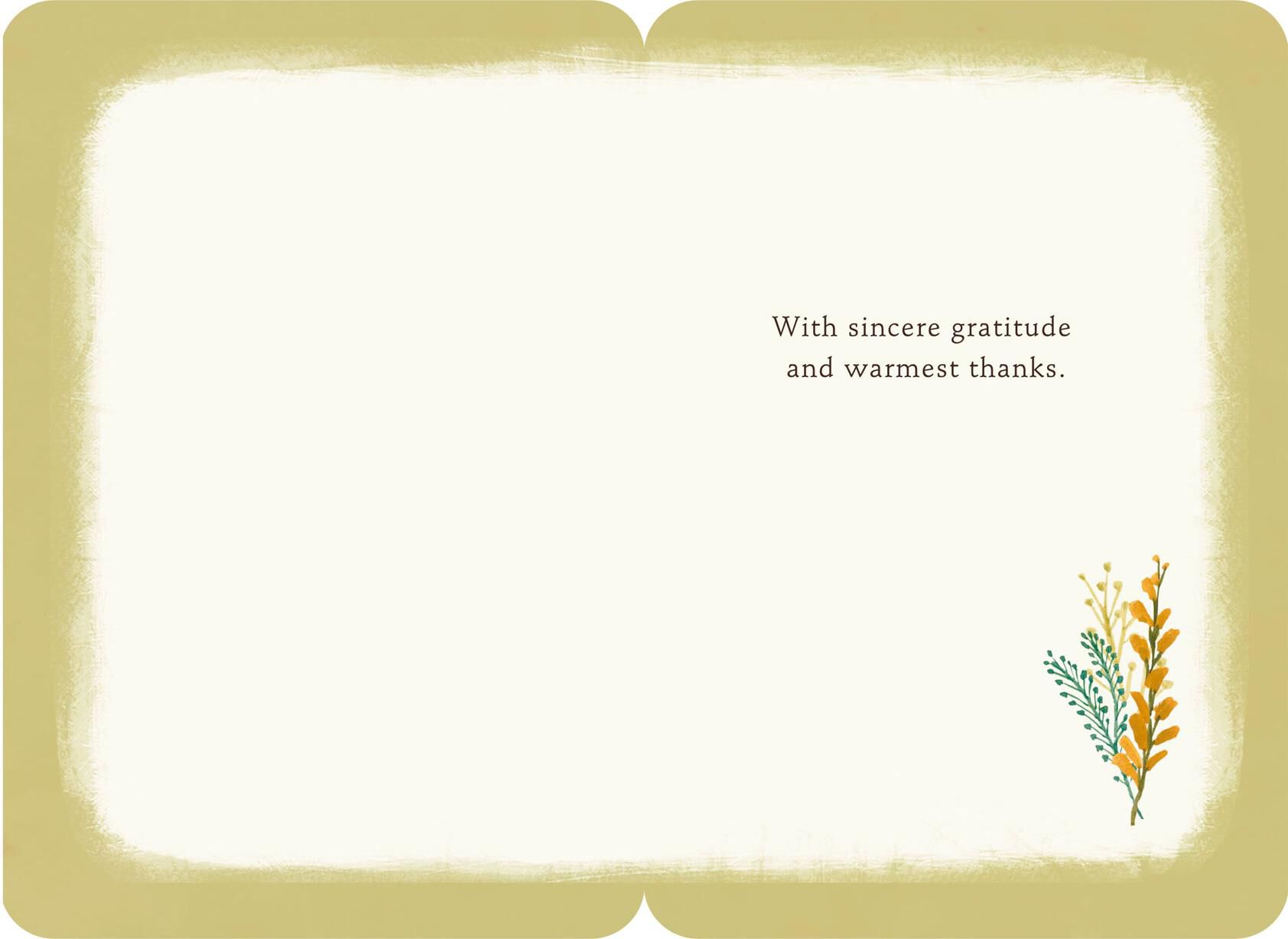 Sunny Wildflowers Thank You Card