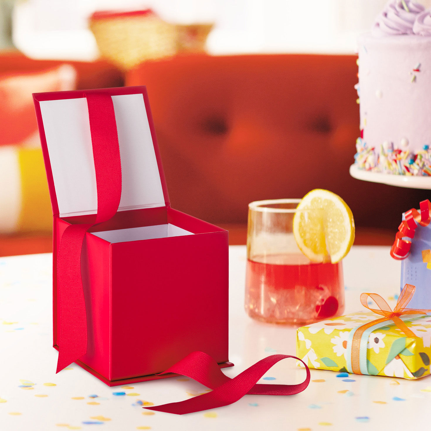 4.2" Solid Red Small Square Gift Box for only USD 4.99 | Hallmark
