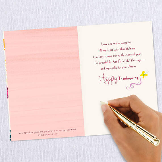 Thanking God for You Religious Thanksgiving Card for Mom, , large image number 6