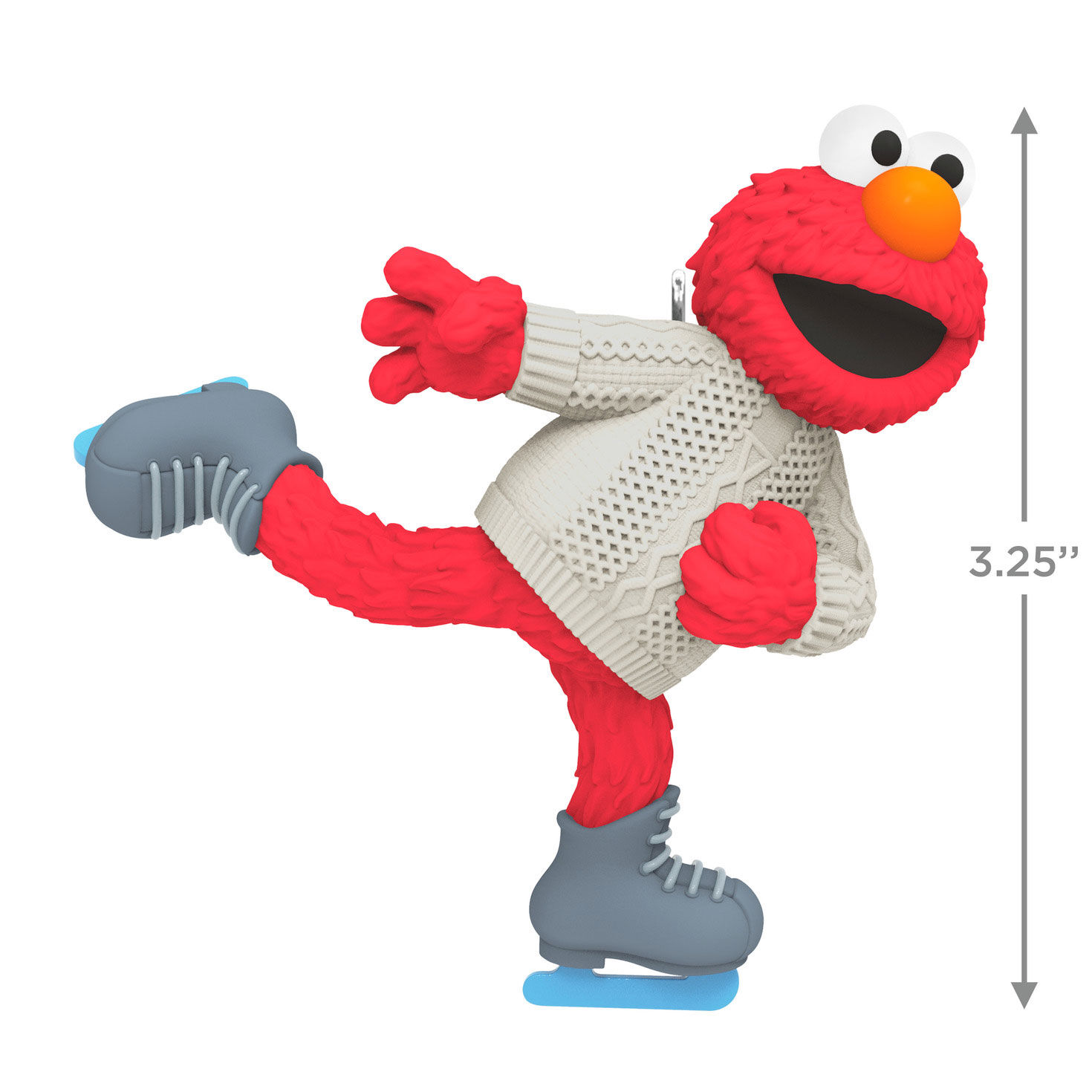 Sesame Street Skating With Elmo Keepsake Ornament measurement image number 3