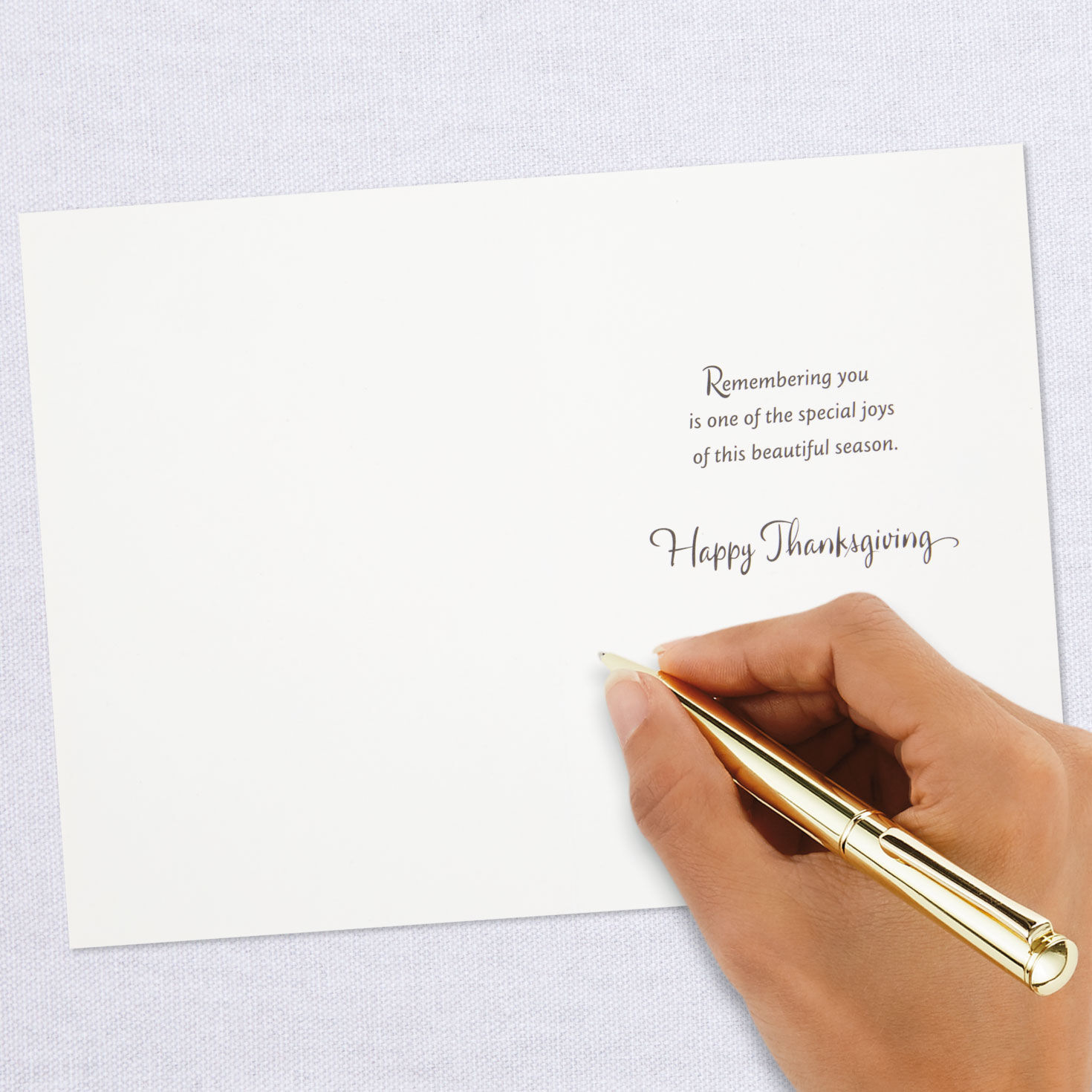 Fall Leaves Wreath Thanksgiving Cards, Pack of 6, , large image number 4