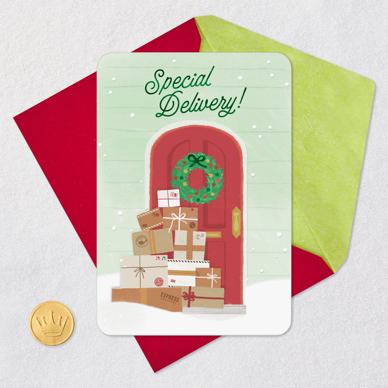 Special Delivery Christmas Thank-You Card for Mail Carrier, , large image number 5
