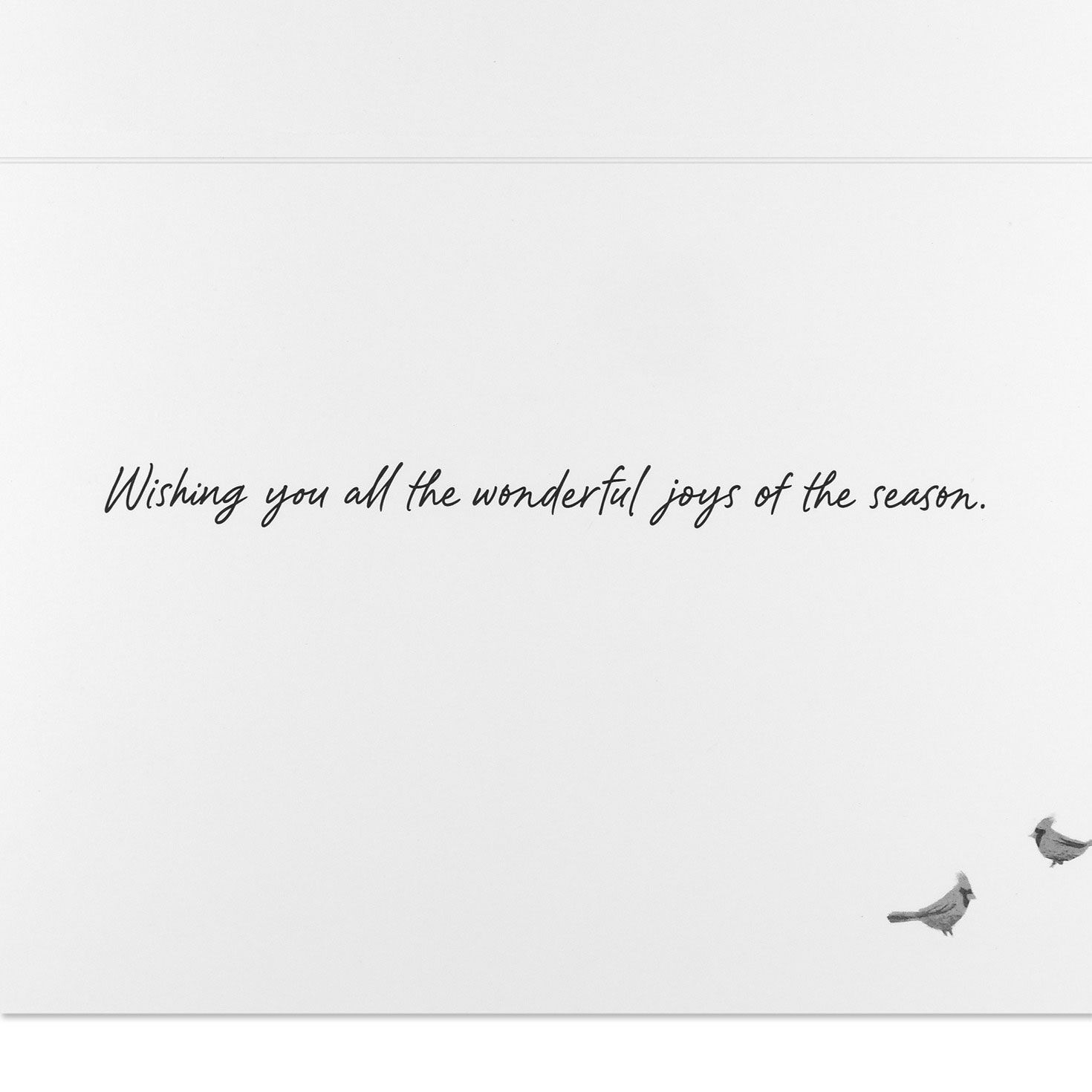 Cardinals in Snow Boxed Christmas Cards Sentiment Detail image number 4