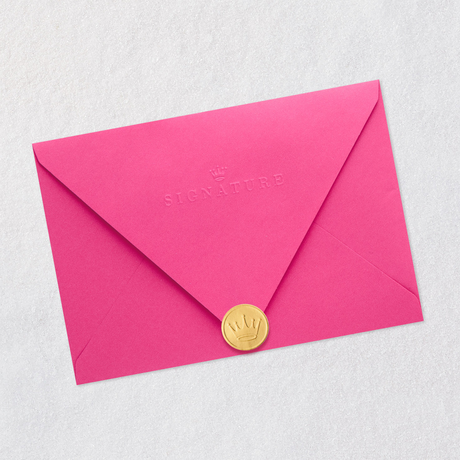 Pink and Gold Confetti Lettering Bat Mitzvah Card Envelope Back with Seal image number 8
