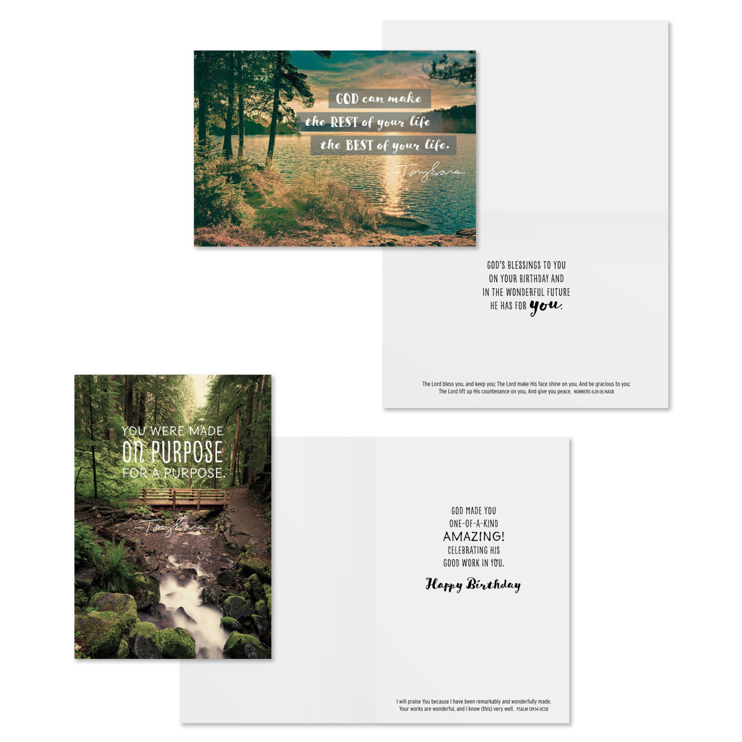 Tony Evans DaySpring Birthday Cards Assortment Card Front with Sentiment image number 4