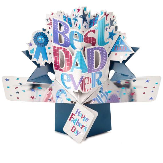 Best Dad Ever Pop-Up Father's Day Card, , large image number 1