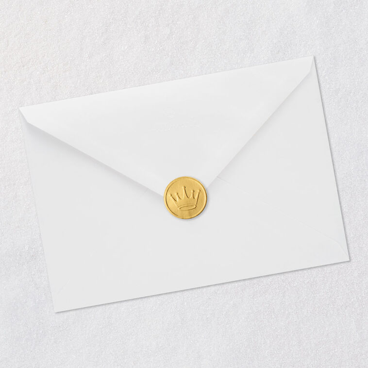 Critter and Hearts on Green Anniversary Card Envelope Back with Seal image number 8