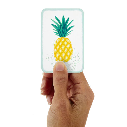 3.25" Mini Pineapple Blank Card, 