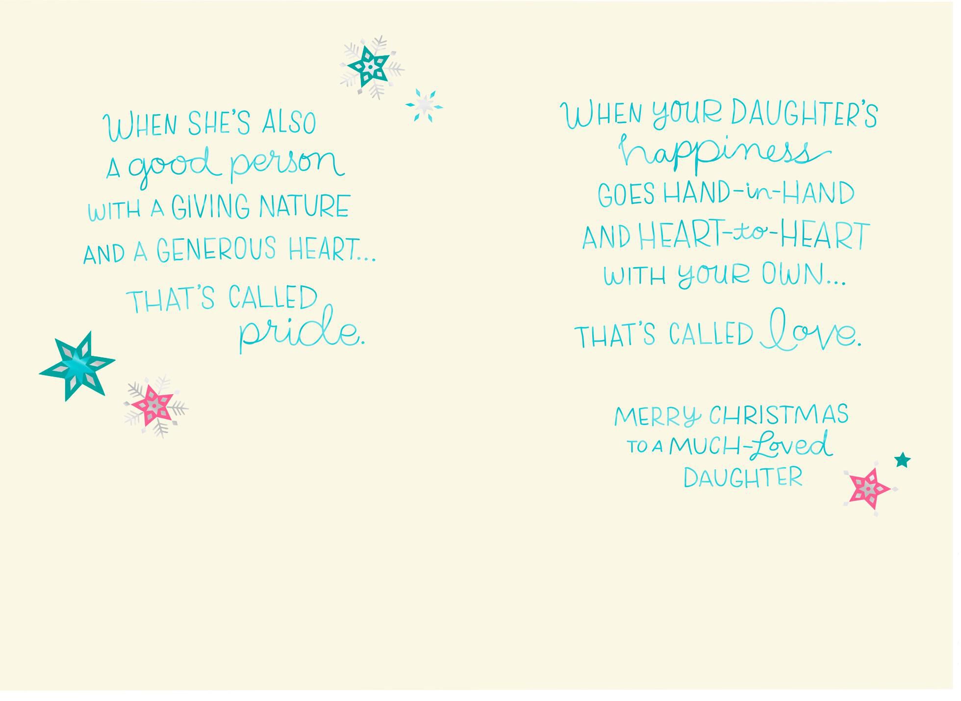 That's Called Love Christmas Card for Daughter