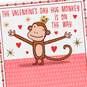 Hug Monkey Funny Valentine's Day Card, , large image number 4