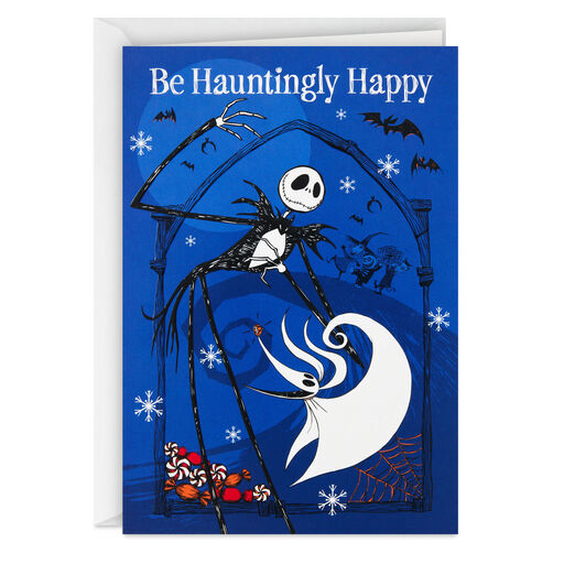 Disney Tim Burton's The Nightmare Before Christmas Hauntingly Happy Boxed Cards, Pack of 16, 