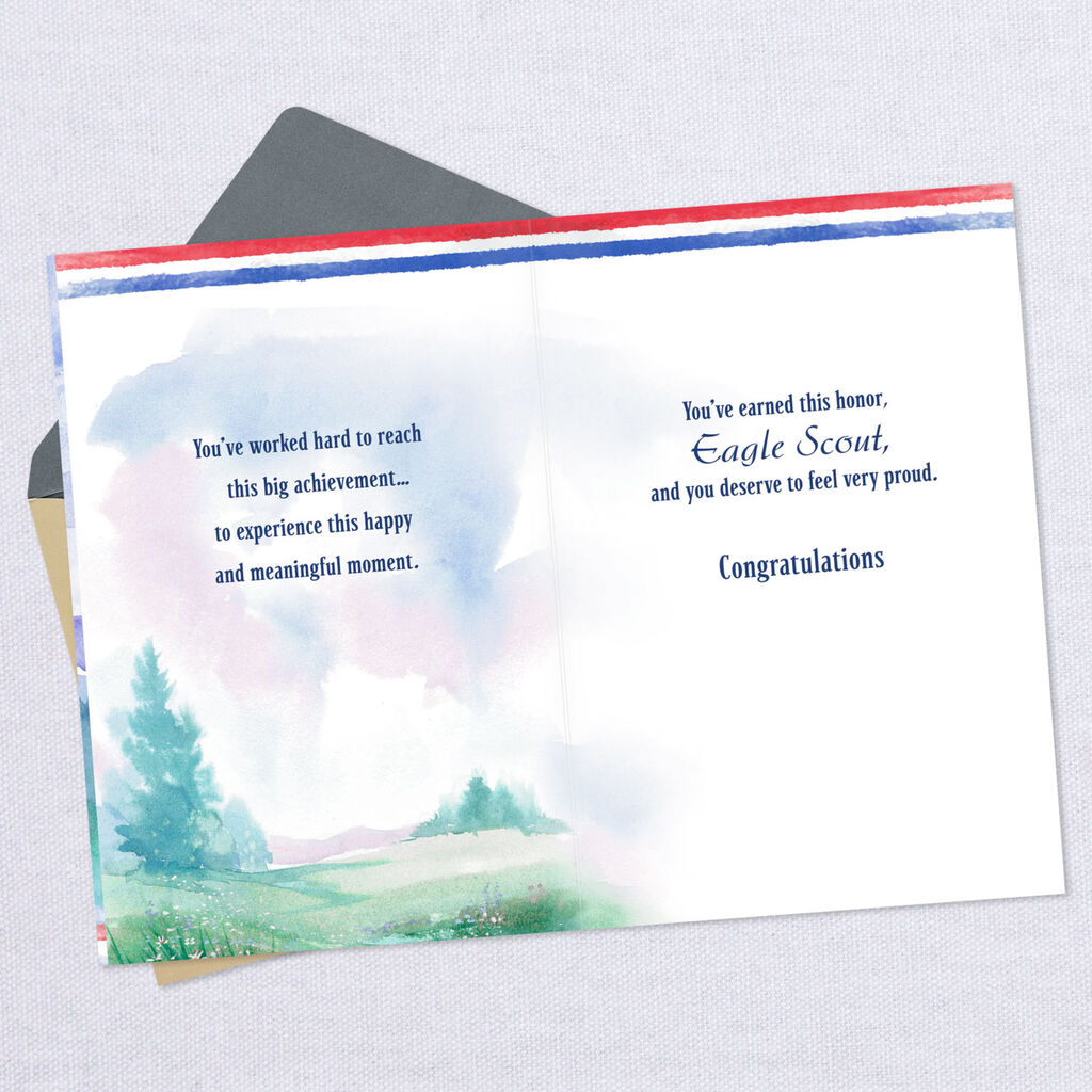 A Model Of Character Eagle Scout Congratulations Card