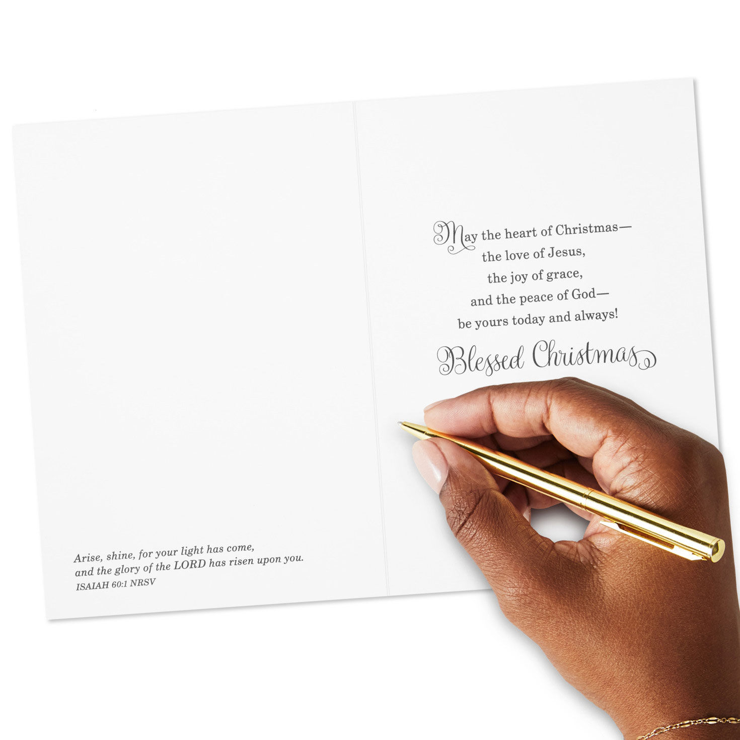 Horse and Snow DaySpring Religious Christmas Cards Signing card image number 7