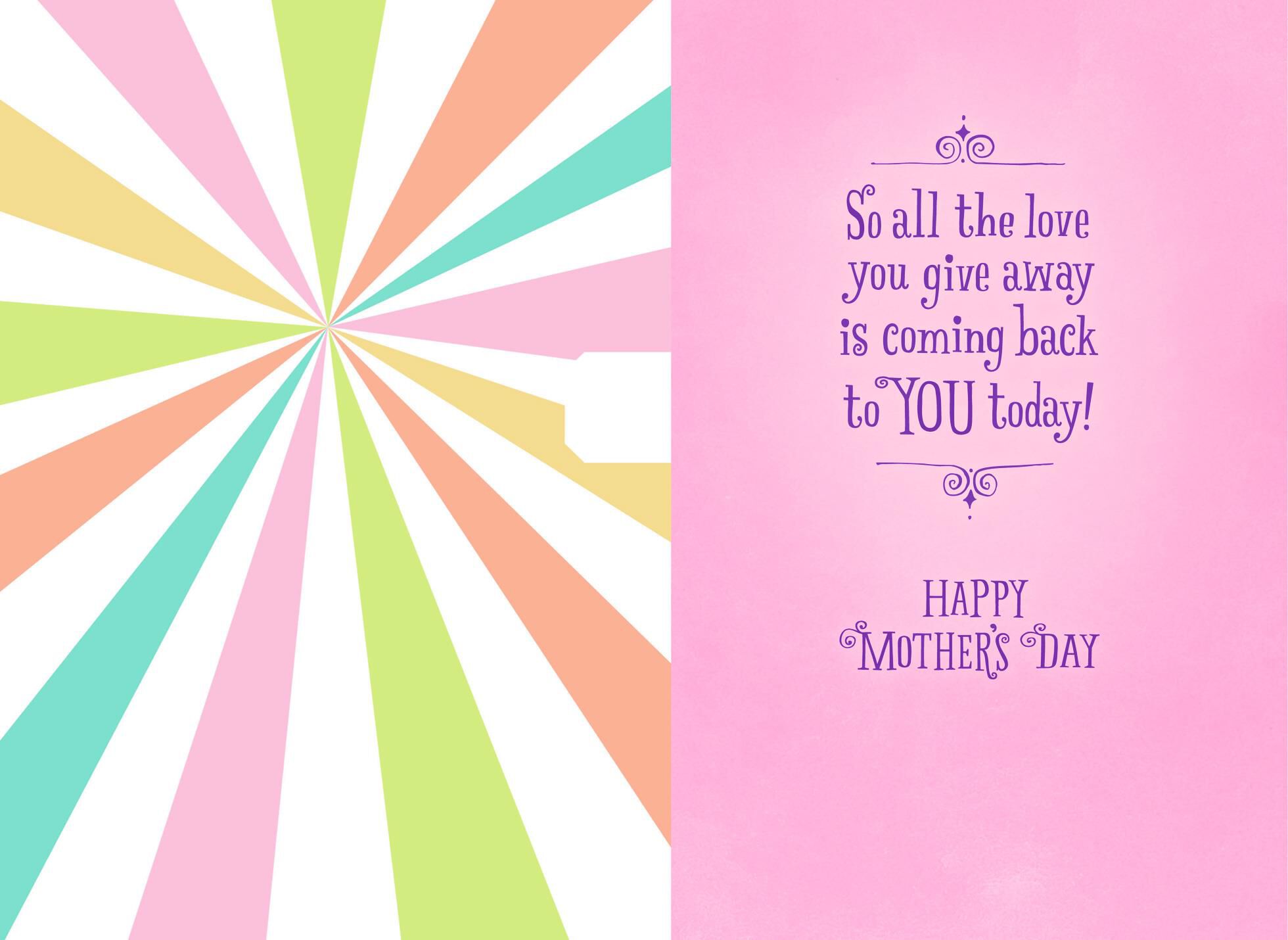 Ferris Wheel Musical Mother's Day Card