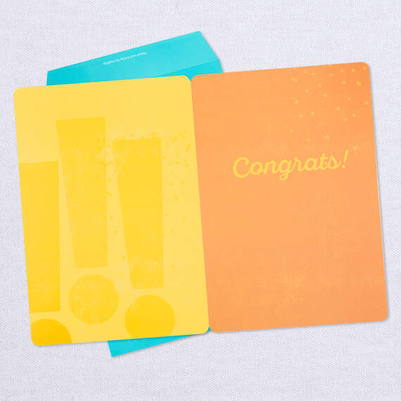 16" Exclamation Points Jumbo Congratulations Card, , large image number 3