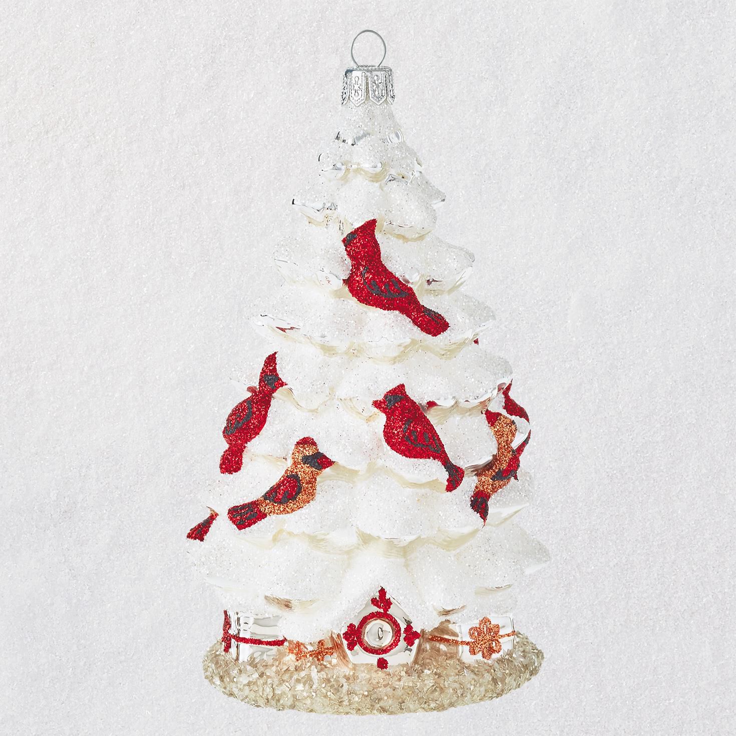 Cardinal christmas tree blown glass ornament specialty ornaments hallmark 1470x1470 Miniature christmas ornaments cardinals