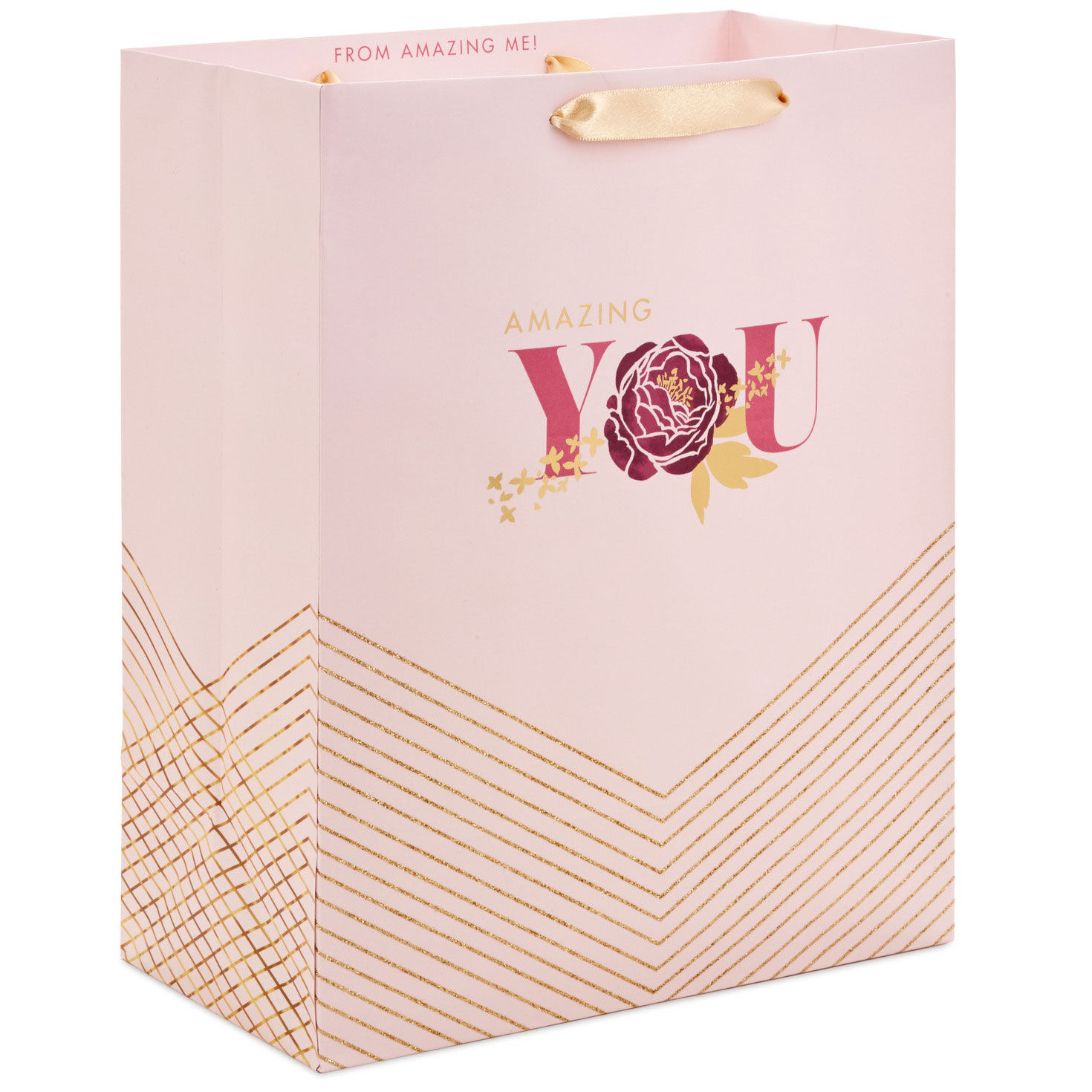 13" Amazing You Pink and Gold Large Gift Bag for only USD 4.99 | Hallmark