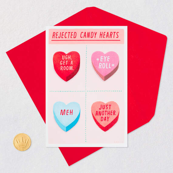 Rejected Candy Hearts Funny Valentine's Day Card, , large image number 5