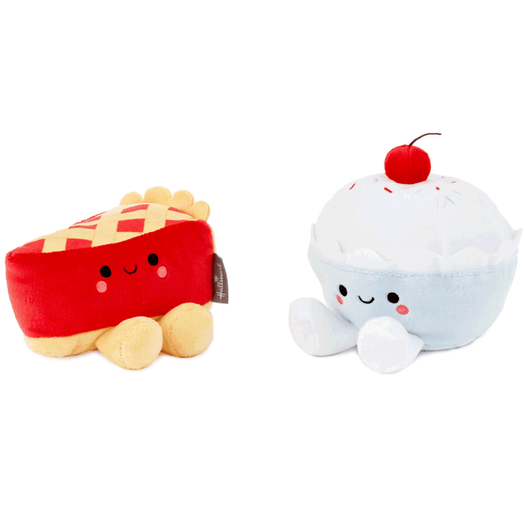 Better Together Cherry Pie and Ice Cream Magnetic Plush Pair, 5 Better Together Cherry Pie and Ice Cream Magnetic Plush Pair, 5
