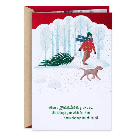 You'll Always Be Loved Christmas Card for Grandson