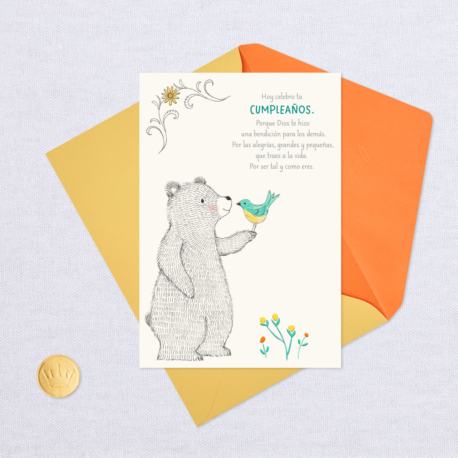 God Made You a Blessing Spanish-Language Birthday Card, , large image number 5