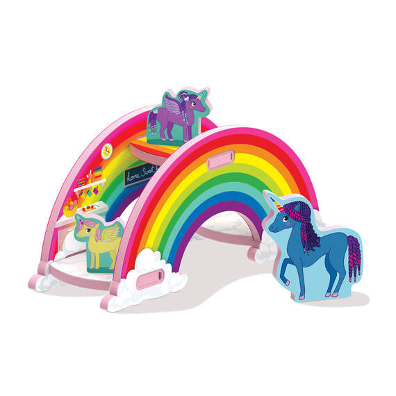 Storytime Toys 3D Unicorn Rainbow House Play Puzzle, , large image number 2