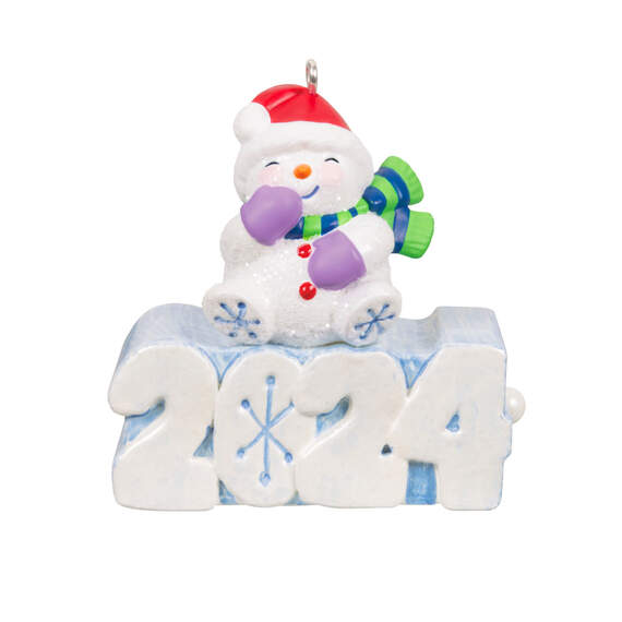 Mini A Snowy 2024 Ornament With Light, 1.3", , large image number 1