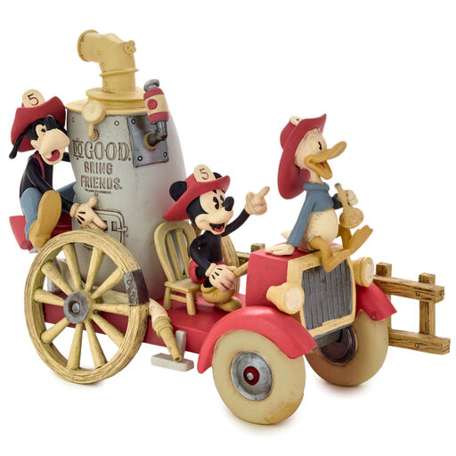 Disney Mickey Mouse & Friends Do Good Bring Friends Fire Engine Limited Edition 2022 Figurine, 5.5", 