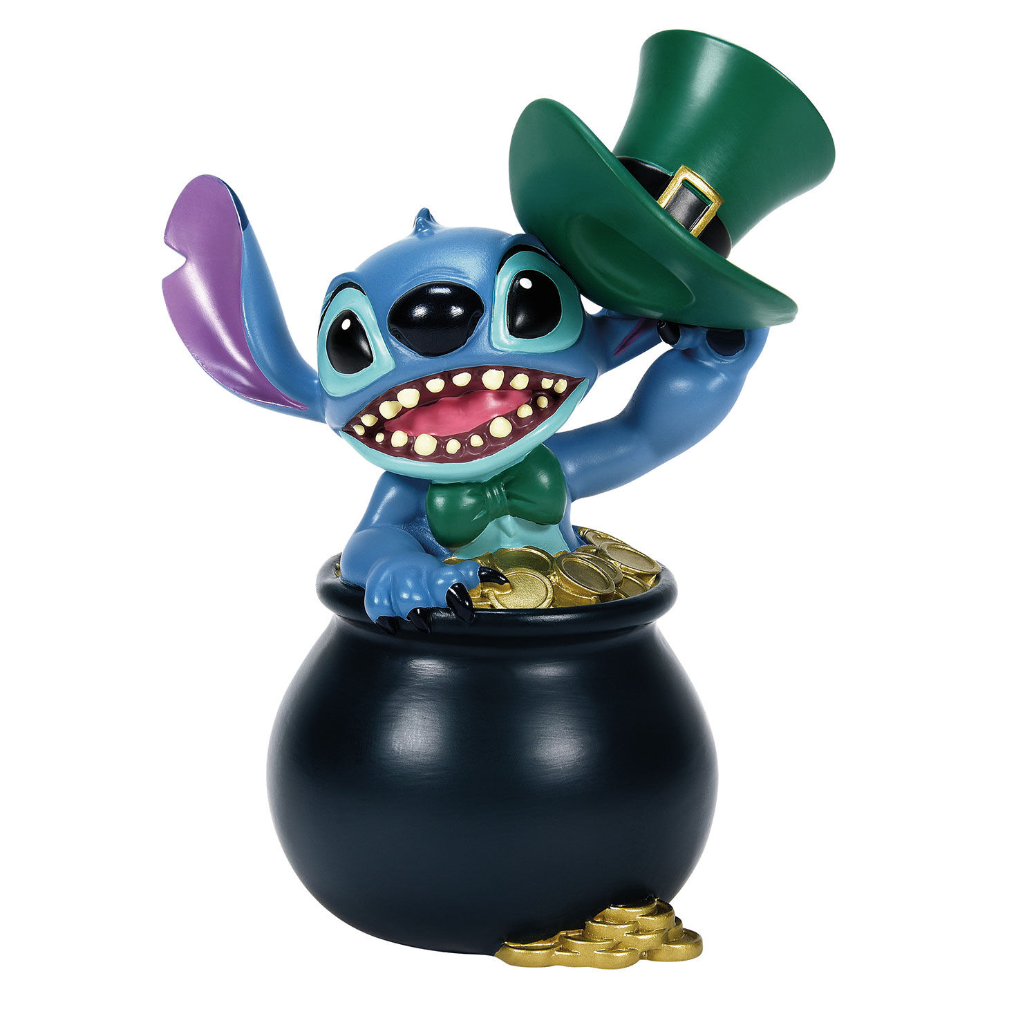 Disney Stitch in a Pot of Gold St. Patrick's Day Figurine, 5"
