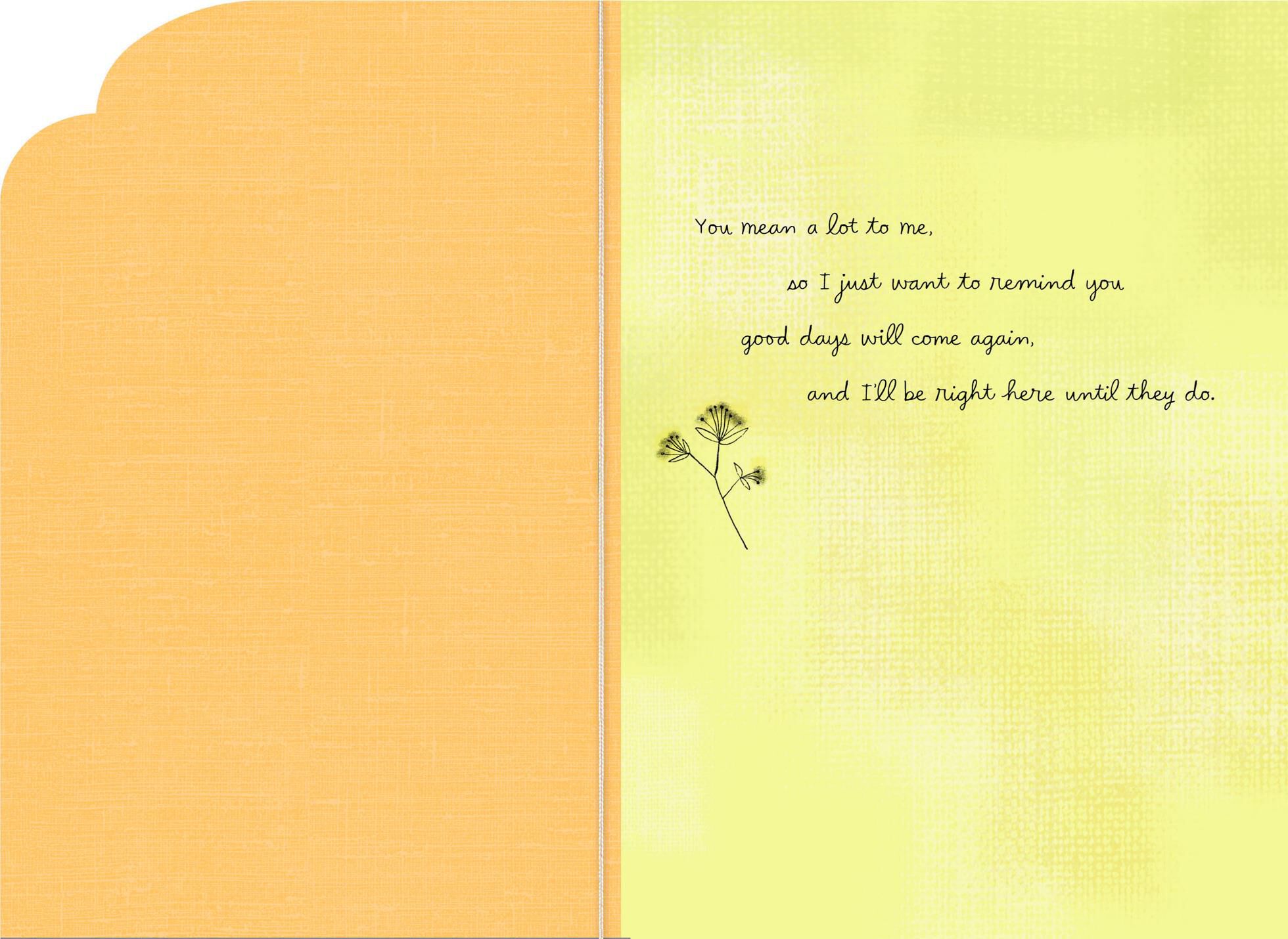 You Can Lean on Me Encouragement Card