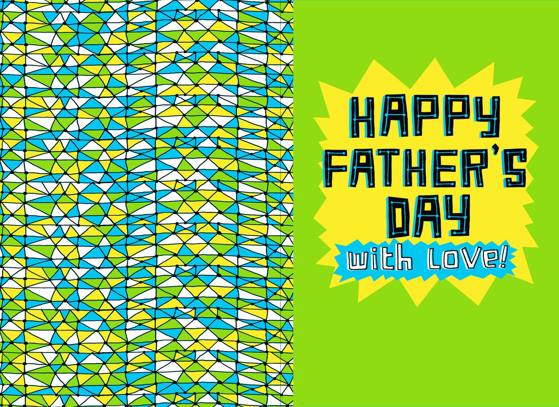 Shout Musical Father's Day Card