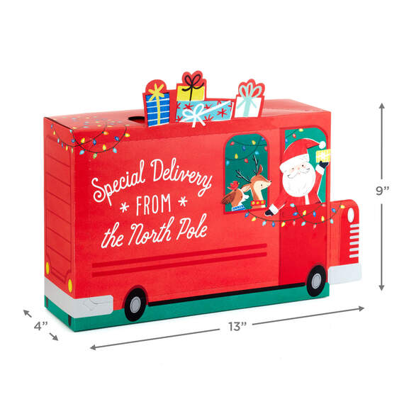 Santa and Delivery Truck 2-Pack Christmas Fun-Zip Gift Boxes, , large image number 3