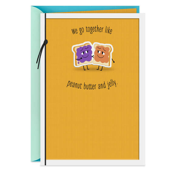Peanut Butter and Jelly Stuck on You Birthday Card, , large image number 1