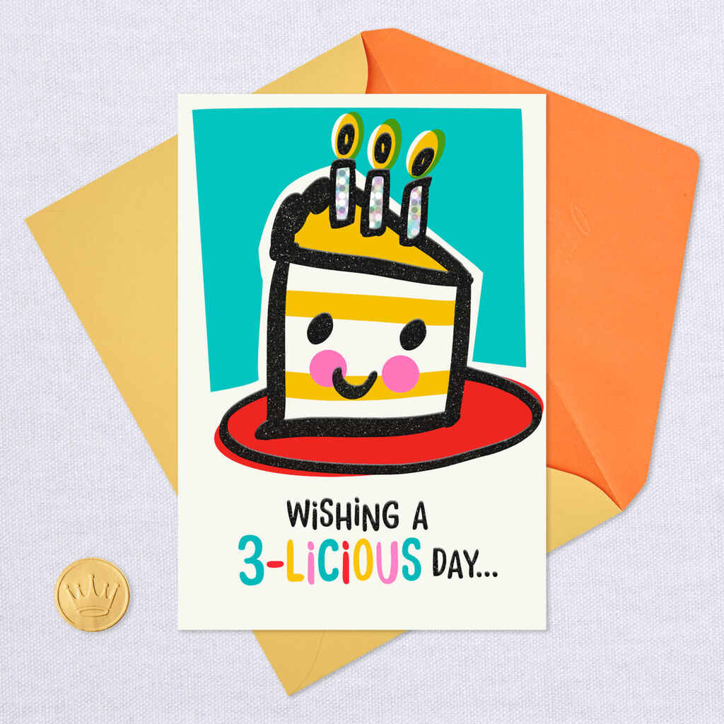 Piece Of Cake 3rd Birthday Card Greeting Cards Hallmark