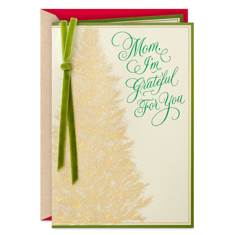 I'm Grateful for You Christmas Card for Mom