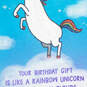 Dancing Rainbow Unicorn Funny Birthday Card, , large image number 4