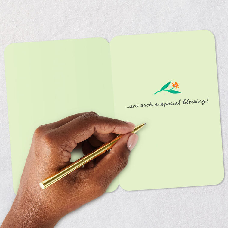 Fox and Hedgehog You're a Blessing Friendship Card Signing card image number 6