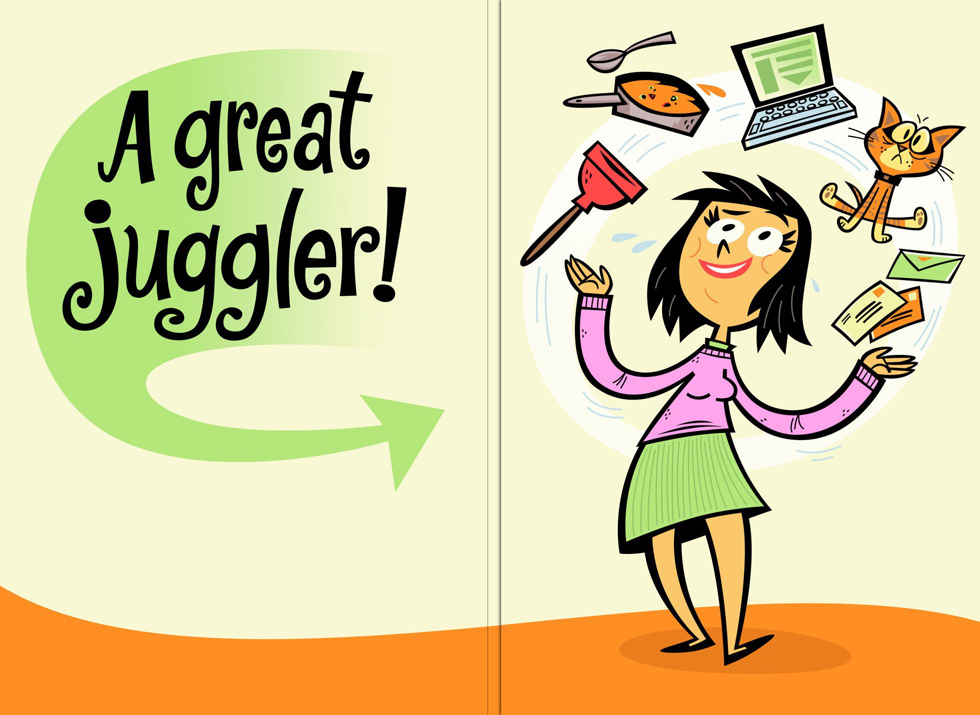 Mom Juggles Everything Mother's Day Sound Card