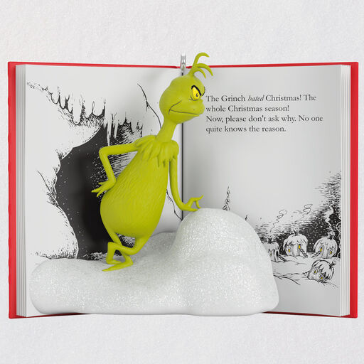 Dr. Seuss's How the Grinch Stole Christmas!™ A Sour, Grinchy Frown Ornament, 