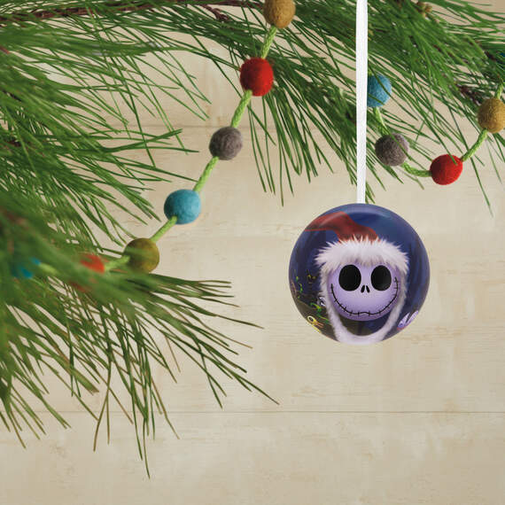 Disney Tim Burton's The Nightmare Before Christmas Tin Ball Hallmark Ornaments, Set of 12, , large image number 2